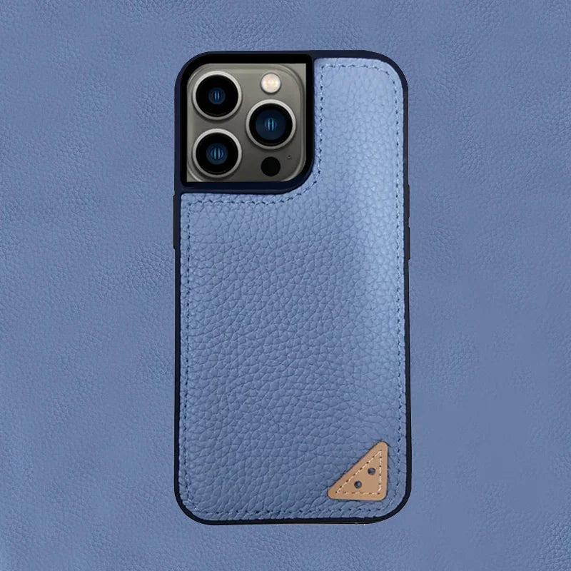 Melkco iPhone 13 Pro Max Ingenuity Series Premium Leather Cover - Blue - Tashqila Melkco iPhone 13 Pro Max Ingenuity Series Premium Leather Cover - Blue - Tashqila